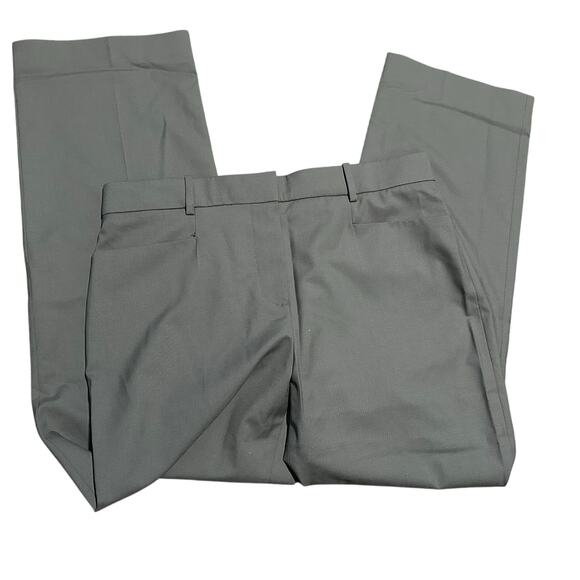 JOSEPH 100% Virgin Wool Straight Leg Mid-Rise Trousers, Gray, Size EU 40/ US 12 - Picture 3 of 7